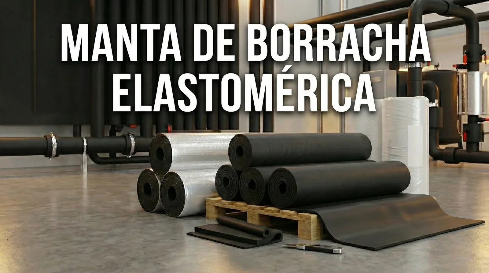 Manta elastomérica: isolamento flexível para HVAC e refrigeração