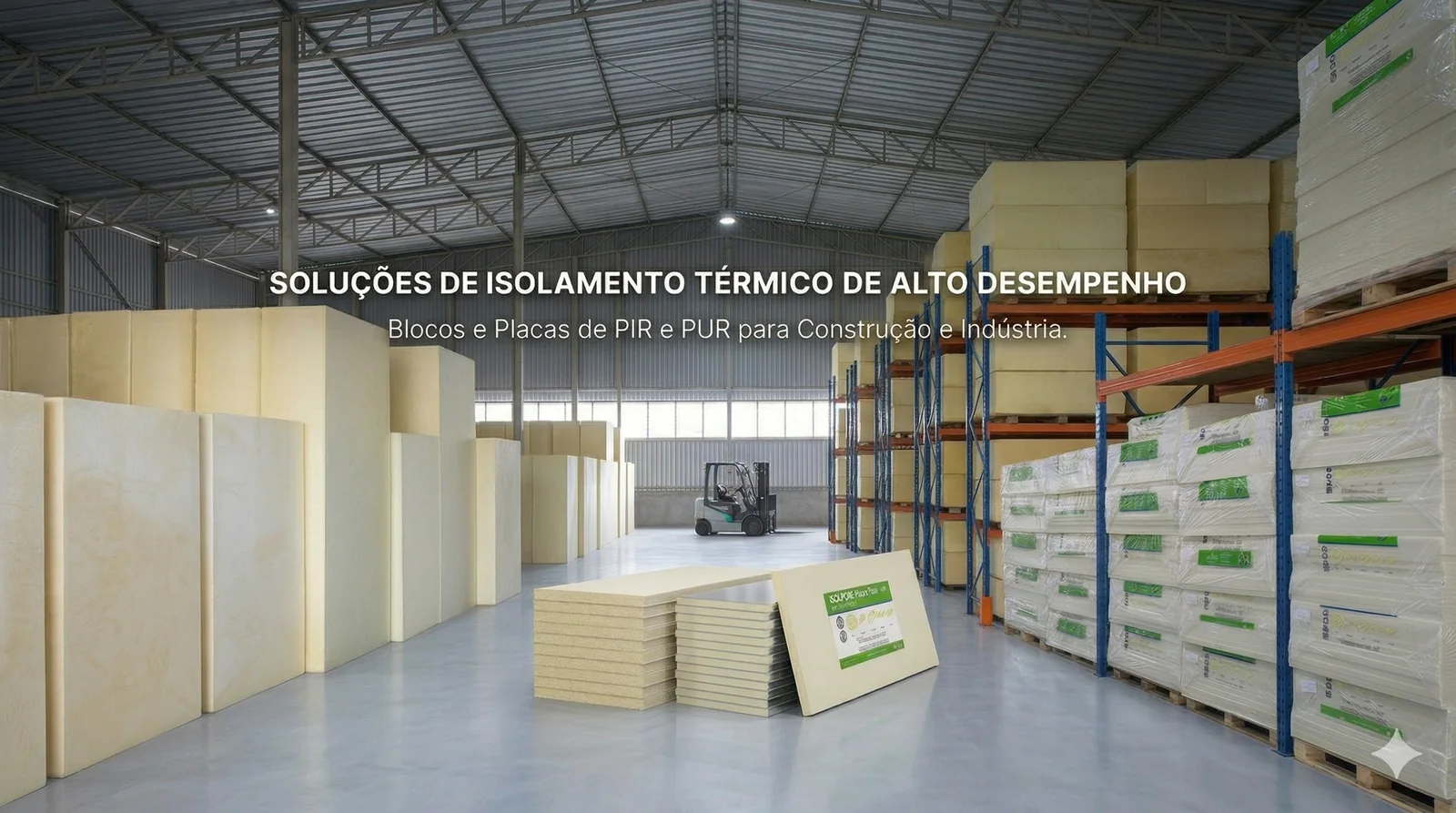 Blocos e Placas de PIR e PUR